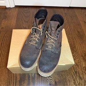 Red Wing Shoes Dark Brown Suede Men's Boots Size 10.5